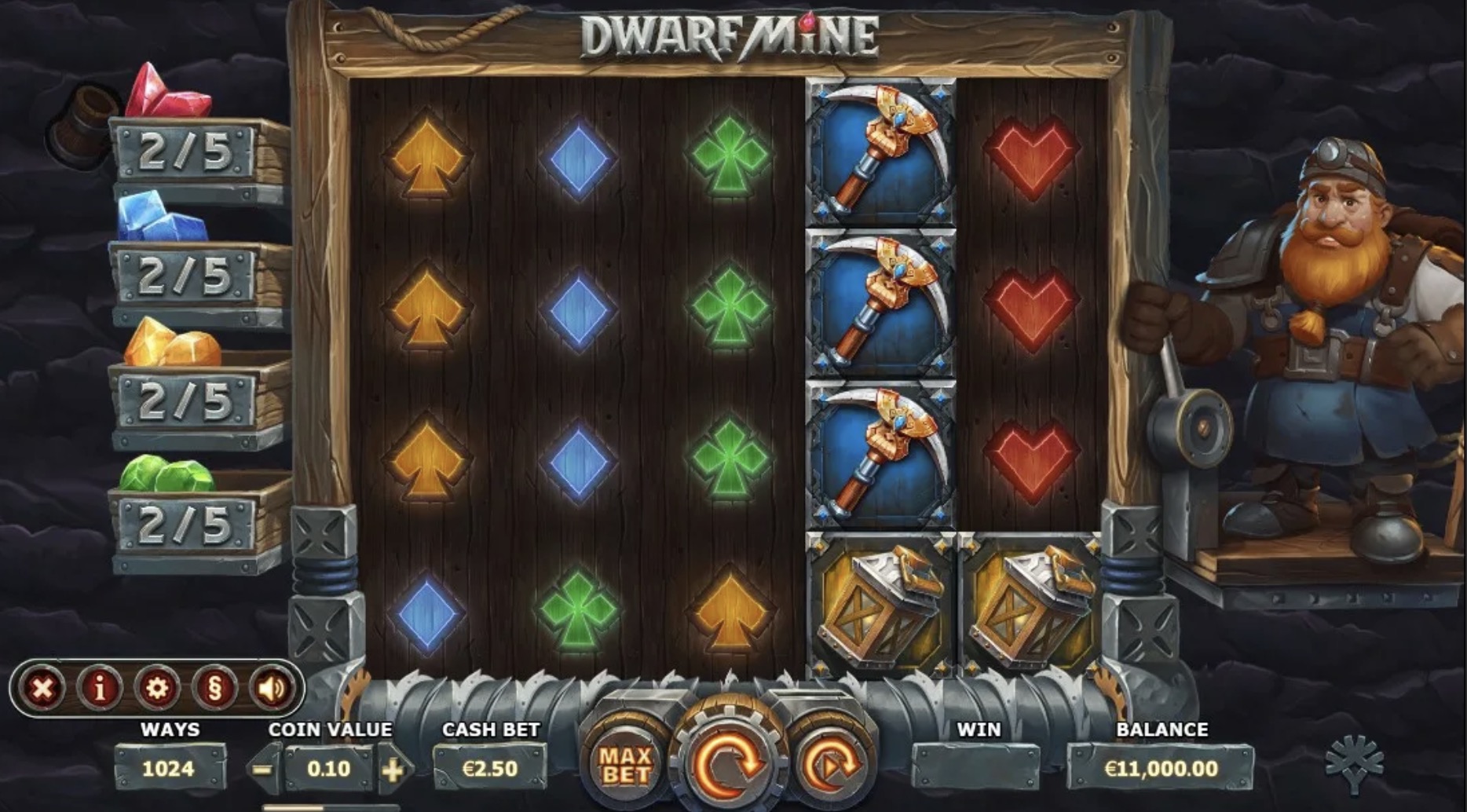 Сокровища гномомов в игровос автомате «Dwarf Mine» от Casino Imperator